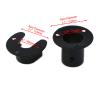 Tighall 4PCS Heavy Duty Stainless Steel Closet Pole Sockets Rod End Support Round Shaped Flange Rod Holder Set with Screws for Closet Wardrobe Shower Curtain Rod (Fit 25mm / 1", Black) view 3