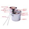 ANZAGA Brew Fermenter Homebrew Kit, Brewing Equipment with Thermometer,6l/1.5gal view 3