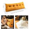 AZZRRO Triangular Wedge and Body Positioners Reading Pillow Large Bolster Headboard Backrest Support Cushion for Day Bed Bunk Bed with Removable Cover Twin Velvet Cyan180*50 * 20cm(71 * 20 * 8in) view 2