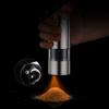 XARONF Electric Salt and Pepper Grinder Set, Salt & Pepper Mill 2 Pcs, LED Light, Adjustable Coarseness, Stainless Steel (Color : Black) view 2