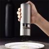 XARONF Electric Salt and Pepper Grinder Set, Salt & Pepper Mill 2 Pcs, LED Light, Adjustable Coarseness, Stainless Steel (Color : Black) view 3