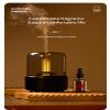 Candlelight Flame Air Diffuser,Portable Essential Oil Diffuser Noiseless 120ML Aroma Diffuser Waterless Auto-Off Protection for Spa Home Yoga Office Bedroom (Black) view 1