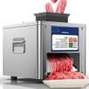 MNSSRN Commercial High-Power Meat Slicer, Electric Stainless Steel Meat Slicer, Removable Blade, Applicable to Boneless Meat,15in view 1
