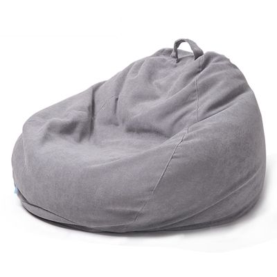 ArtsPavilion Bean Bag Chair Cover with Inner Liner (No Filler), Stuffed Animal Storage Bean Bag Chair Cover, Bean Bag Replacement Covers Only 80 * 100cm Light-Grey