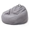 ArtsPavilion Bean Bag Chair Cover with Inner Liner (No Filler), Stuffed Animal Storage Bean Bag Chair Cover, Bean Bag Replacement Covers Only 80 * 100cm Light-Grey view 1