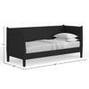 Alpine Furniture Flynn Platform, Twin, Black view 2