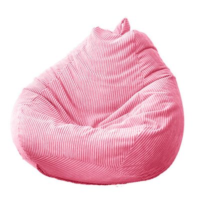 ArtsPavilion Bean Bag Chair Cover Stuffed Animal Storage (No Filler) Soft Corduroy Bean Bag, Removable and Washable 70cmx80cm Pink