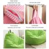 ArtsPavilion Bean Bag Chair Cover Stuffed Animal Storage (No Filler) Soft Corduroy Bean Bag, Removable and Washable 70cmx80cm Pink view 4