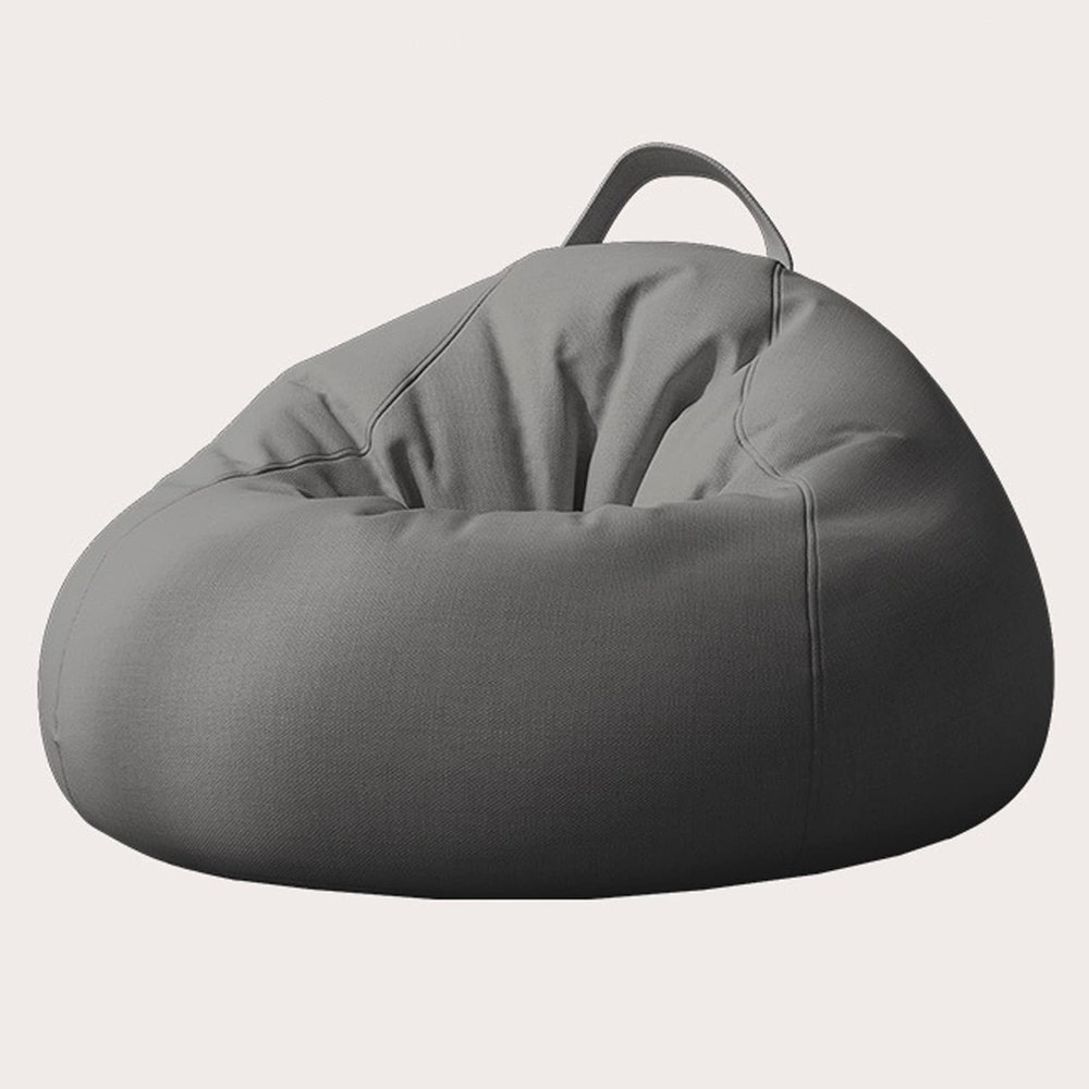 ArtsPavilion Bean Bag Chair Cover (No Filler) Extra Large, Stuffable Zipper Beanbag Cover Beanbag Replacement Cover, Removable and Washable 100 * 120cm Dark-Grey