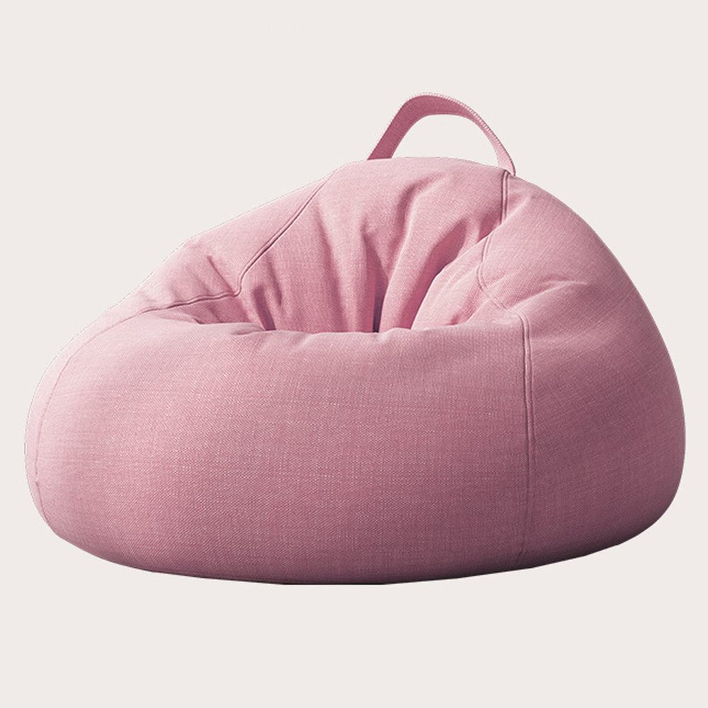 ArtsPavilion Bean Bag Chair Cover (No Filler) Extra Large, Stuffable Zipper Beanbag Cover Beanbag Replacement Cover, Removable and Washable 100 * 120cm Pink