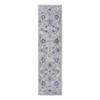 Ashcroft Furniture Co Usak Collection 2' x 8' Blue/Silver Oriental Distressed Non-Shedding Area Rug view 1