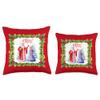 Ded Moroz i Snegurochka S Novym Godom Russia Soviet Union Throw Pillow view 3