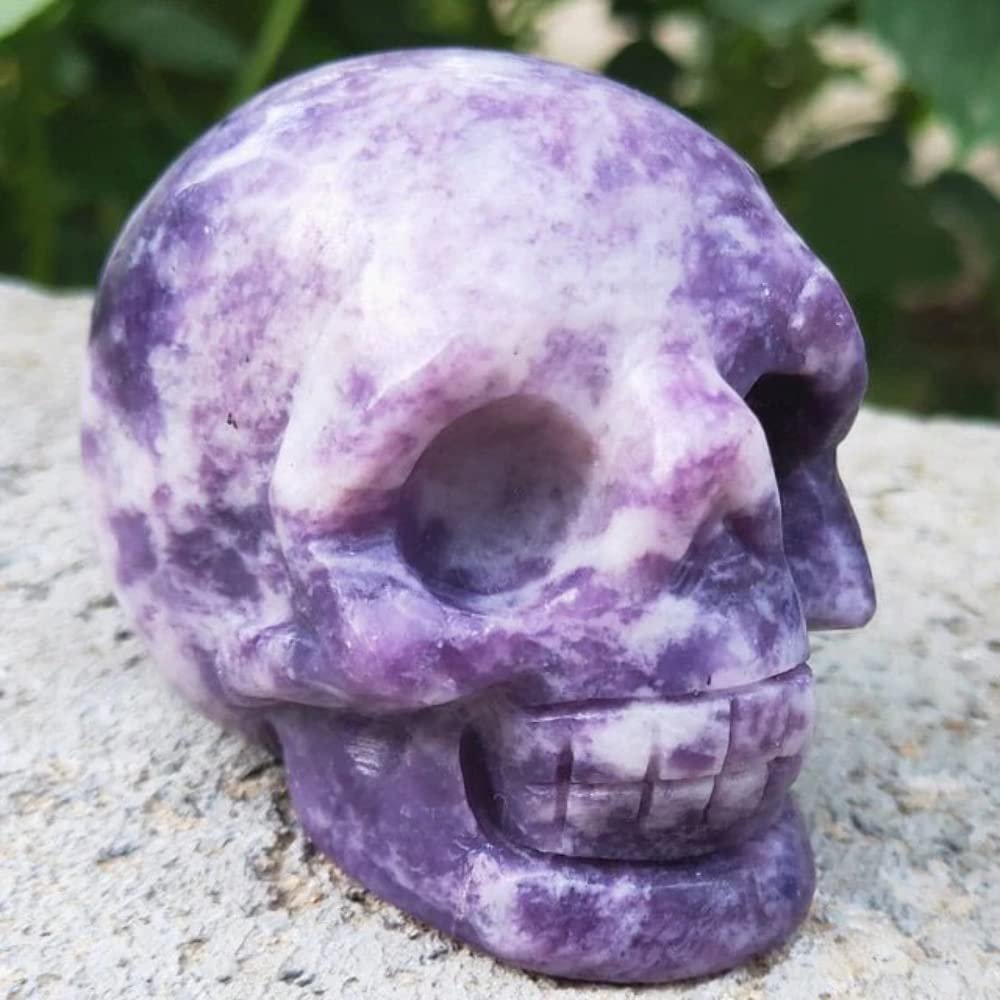 Agate Crystal Skull Natural Tiger Eye Quartz Skulls Kunzite Cranium Home Decor Healing kunzite Skull