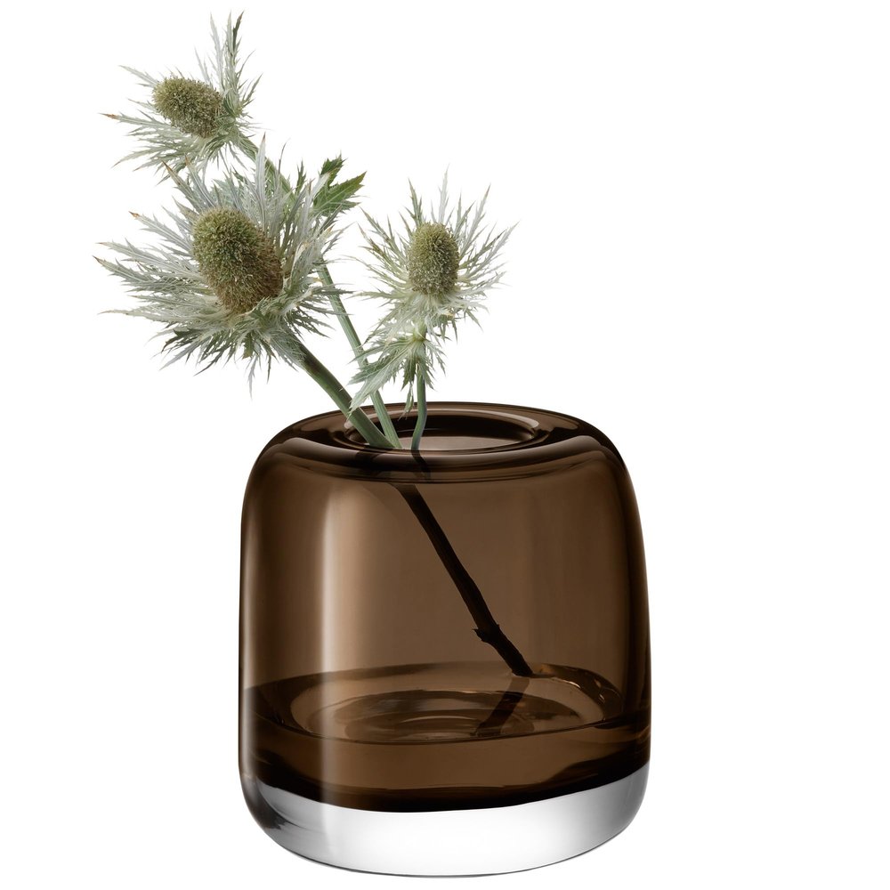 Brown Melt Vase by LSA International