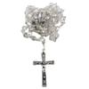 Handmade in Portugal Clear Shiny Glass Beads Our Lady of Fatima Rosary view 1
