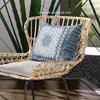 18 Blue White Holy Floral Indoor Outdoor Throw Pillow view 2