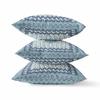 18 Blue White Holy Floral Indoor Outdoor Throw Pillow view 3