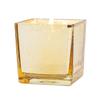 3" Gold-Flecked Square Votive Candle Holders view 1