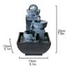 HIHELO Indoor Water Fountains Office Decoration Decoration Dining Table Flowing Water Lucky Simple Living Room Fountain Feng Shui Ball TV Cabinet Desktop Fountain Tabletop Waterfall Fountain view 2