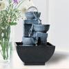 HIHELO Indoor Water Fountains Office Decoration Decoration Dining Table Flowing Water Lucky Simple Living Room Fountain Feng Shui Ball TV Cabinet Desktop Fountain Tabletop Waterfall Fountain view 3