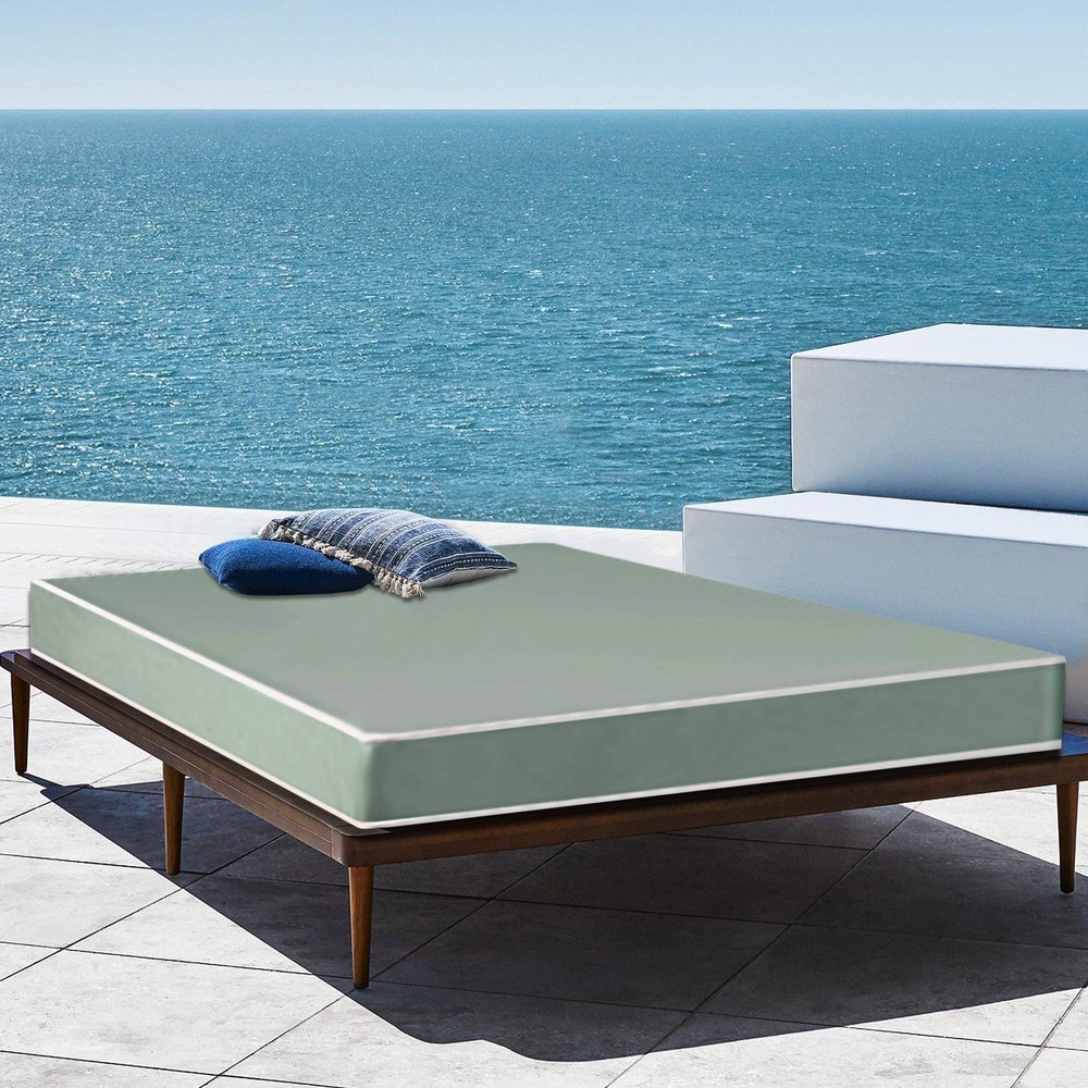 Mielmoon Cooling Gel Waterproof Foam Mattress Premium Medium Firm Plush,Vinyl noisless, Easy to Clean Made in USA Comfortable for Outdoors-Indoors (5 Inch, Full XL)