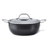 Anolon X Hybrid Nonstick Casserole Pan with Lid, Dark Gray view 1