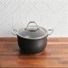 Anolon X Hybrid Nonstick Casserole Pan with Lid, Dark Gray view 2