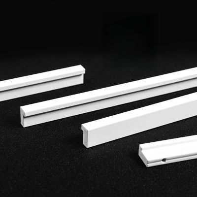 Kitchen handle,3Pcs, wardrobe furniture handle (15cm/20cm/25cm/60cm/80cm/110cm), bedside table handle, extended handle, firm,White-50cm