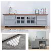 Kitchen handle,3Pcs, wardrobe furniture handle (15cm/20cm/25cm/60cm/80cm/110cm), bedside table handle, extended handle, firm,White-50cm view 2