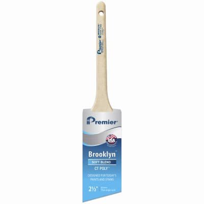 Premier 17282 Brooklyn Thin Angle Sash Paint Brush, Poly, 2-1/2 In. - Quantity 6
