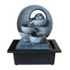 HIHELO Indoor Water Fountains Modern Minimalist Flowing Water Fountain Decoration Home Living Room Decoration Table Water Ball Decoration Creative Shape Tabletop Waterfall Fountain view 1