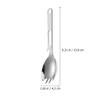BESPORTBLE 2pcs Camping Dishware Survival Fork Spoon Set Stainless Steel Multi-use Spork Bottle Opener Portable Outdoor Camping Utensils view 2