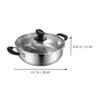 1pc Stainless Steel Mandarin Duck Pot Gas Cooker Pot Hot Holder Kitchen Accessory Cooking Practical Hot Container Home Kitchenware with Lid Induction Cooker view 2