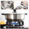 1pc Stainless Steel Mandarin Duck Pot Gas Cooker Pot Hot Holder Kitchen Accessory Cooking Practical Hot Container Home Kitchenware with Lid Induction Cooker view 3