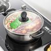1pc Stainless Steel Mandarin Duck Pot Gas Cooker Pot Hot Holder Kitchen Accessory Cooking Practical Hot Container Home Kitchenware with Lid Induction Cooker view 4