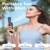 SWEETFULL Misting Fan Portable, Handheld Personal Mister Fans, Small Fan Rechargeable, Mini Spray Water Mist,Kids Women Portable Fans For Travel, Outdoors, Hiking, Camping Home Office (Black) view 2