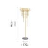 ARZARF Entryway Coat Rack Coat Rack Modern Handmade Creative Metal Hanger Household Floor Standing Heavy Duty Hanger Living Room Office Bedroom Decor Coat Shelf Free Standing Coat Rack view 2