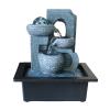HIHELO Indoor Water Fountains Modern Minimalist Running Water Desktop Fountain Decoration Home Living Room Decoration Table Water Ball Decoration Tabletop Waterfall Fountain view 1