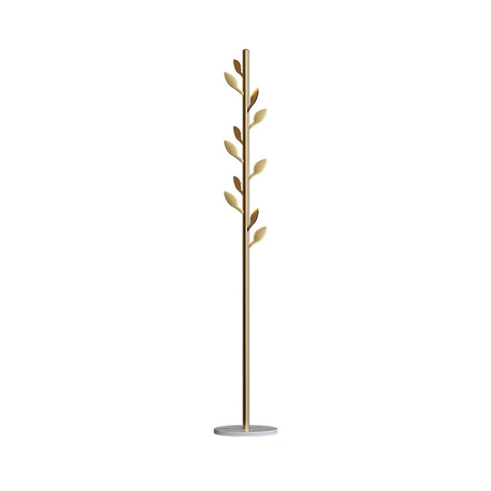ARZARF Entryway Coat Rack Metal Coat Rack Stand Stable Marble Base, wth Hooks Metal Tree Hat or Coat Hanger Floor Free Standing Bedroom Floor Coat Rack Free Standing Coat Rack (Color : 1)