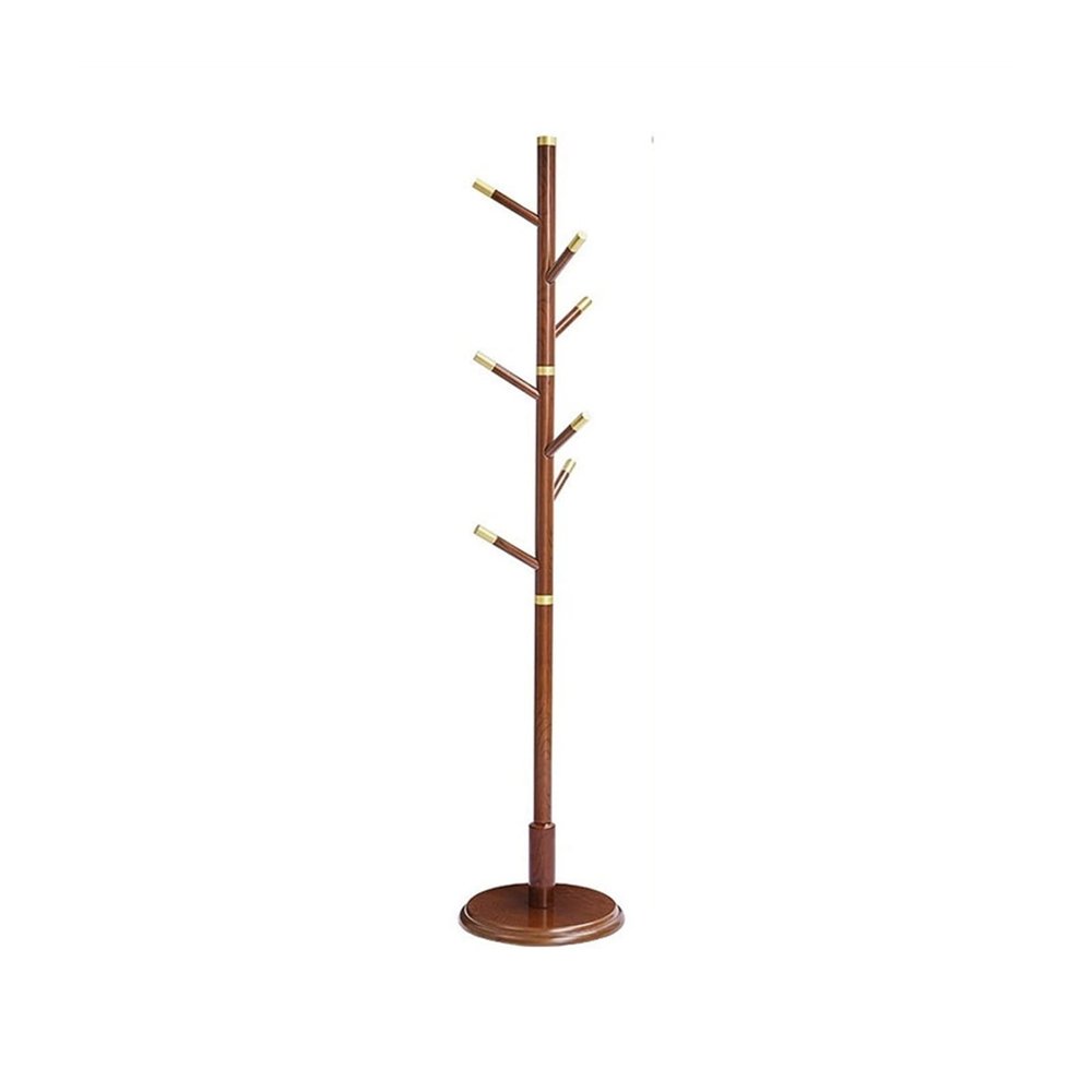 ARZARF Entryway Coat Rack Fashion Light Luxury Wooden Coat Rack Stand, Multifunctional Clothes Rack Home Hallway Hanger for Hat Clothes Purse Scarves Free Standing Coat Rack
