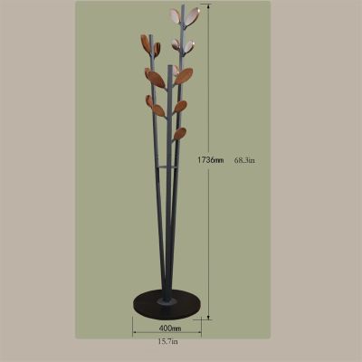 ARZARF Entryway Coat Rack Metal Coat Rack with Stable Base, Creative Living Room Floor Coat Rack,Coat Hanger Floor Free Standing Wall Bedroom Easy Assembly Free Standing Coat Rack (Color : Brass)