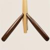 ARZARF Entryway Coat Rack Wood Coat Rack Children's Room Floor Hanger Stable Tri-Legged Base Wood Coat Height Adjustable for Different Ages Free Standing Coat Rack (Color : Brass) view 4