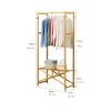 ARZARF Entryway Coat Rack Coat Rack, Foldable Hanger Floor Bedroom Coat Rack Coat Hanger Stand for Home Office Hall Entryway Large Capacity Storage Free Standing Coat Rack view 3