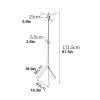Entryway Coat Rack Coat Rack Household Floor-standing Three Legged Coat Shelf Living Room Bedroom Corner Heavy Duty Coat Stand Modern Metal Wrought Iron White Coat Racks Free Standing Coat Rack view 2