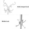 Entryway Coat Rack Coat Rack Household Floor-standing Three Legged Coat Shelf Living Room Bedroom Corner Heavy Duty Coat Stand Modern Metal Wrought Iron White Coat Racks Free Standing Coat Rack view 4