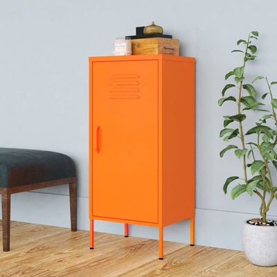 KTHLBRH Storage Cabinet Orange 16.7"x13.8"x40" Steel,Storage Cabinet,Display Cabinet, Multipurpose Cabinet,Storage Furniture,for Living Room