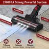 VYKLO V8 Cordless Vacuum Cleaner, Powerful Suction Stick Vacuum, 55Mins Runtime, Wireless Lightweight Handheld Vacuum Cleaner for Home, Hardwood Floor, Carpet, Car, Pet Hair Cleaning (Red) view 3