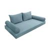 Cover ONLY Model V1 Twin Velvet Knife Edge Indoor Daybed Mattress Cushion AD355 view 1