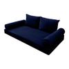 Prolinemax Style V1 Twin-XL Size Velvet Pipe Trim Indoor Daybed Bolster Pillow Cushion Mattress Fitted Sheet |Cover ONLY| AD373 view 2