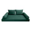 Prolinemax Style V1 Twin-XL Size Velvet Pipe Trim Indoor Daybed Bolster Pillow Cushion Mattress Fitted Sheet |Cover ONLY| AD317 view 1
